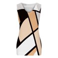 thumbnail image 4 of EQWLJWE Hauts pour Femmes Mode Été Sans Manches Col en V Pull Imprimé Blouse Casual, 4 of 6