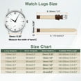 thumbnail image 2 of Uxcell Leather Watch Bands for Men and Women, 10mm Quick Release Watch Strap Replacement, Flat Thin Elegant Leather Watch Strap with Strap Tools, Drak Brown, 2 of 7