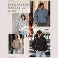 thumbnail image 4 of SUNBS Oversized Hoodies for Women Pullover Long Sleeve Hooded Sweatshirts with Kangaroo Pocket, 4 of 8