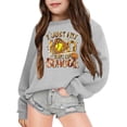 thumbnail image 2 of Tisuna Girls Back To School Sweatshirts Kids Elegant Cartoon Print Sweatshirt Teen And Youth School Play Long Sleeve Outfits Size 9-10 Years, 2 of 4