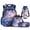 Galaxy Reading Axolotl, variant on Pzuqiu Dachshund Dog 4-Piece Girls Backpack Set-17 Inch Large Capacity Backpack with Lunch Box Pencil Case Water Bottle Holder,Suitable for Elementary Middle School Back to School