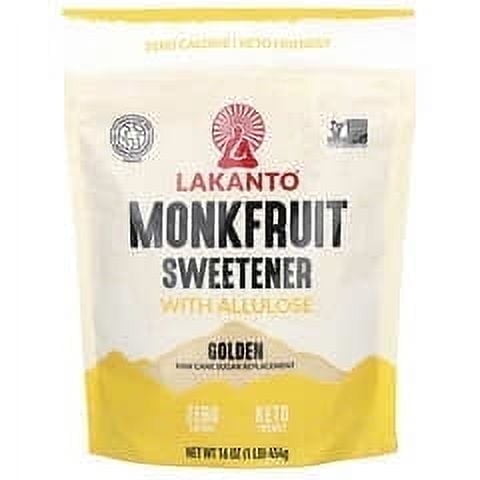 Lakanto, Monkfruit Sweetener with Allulose, Golden, 16 oz (454 g) Pack of 2