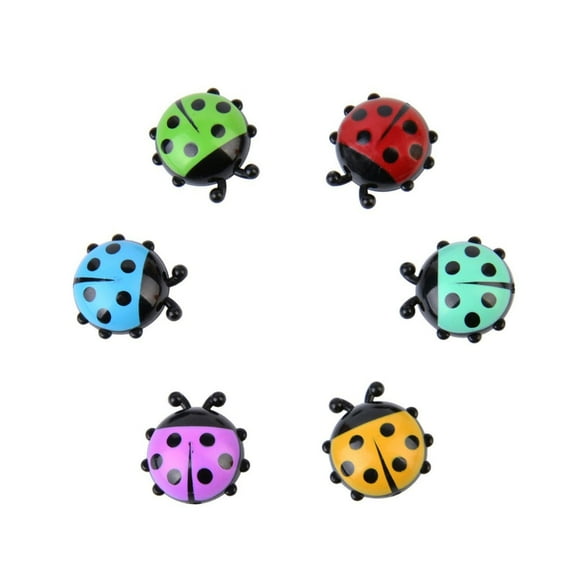 6pcs Cute Ladybug Fridge Magnet Stickers Cute Funny Animals Refrigerator Magnets Kid Toy for Children Baby Kitchen Decor