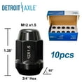 thumbnail image 6 of Detroit Axle - Brake Kit for Chrysler Town & Country Dodge Grand Caravan VW Routan Drilled Disc Brake Rotors Ceramic Brake Pads Wheel Lug Nuts Replacement : 11.89'' inch Front and 12'' inch Rear Roto, 6 of 8