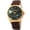 Green, variant on Men's Quartz Green Marble Leather Strap Watch