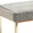 thumbnail image 5 of Elle Decor Giselle Chic Gold Bench Faux Fur, 5 of 6