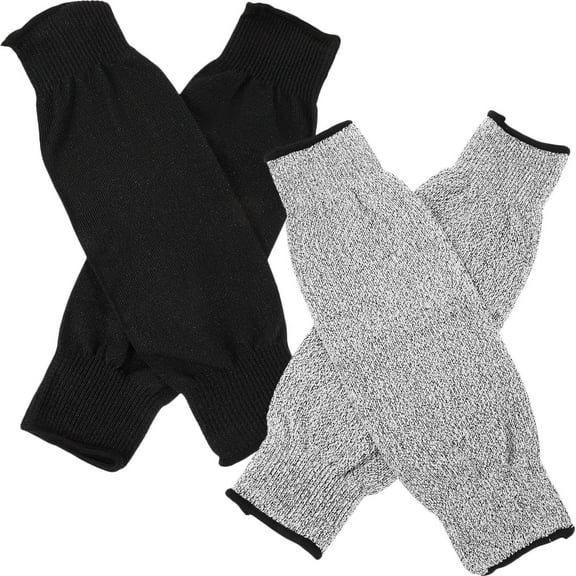 LITINKIMI Gardening Arm Sleeves for Men Women Black 2 Pairs 15.72X5.31X0.39in