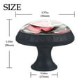 thumbnail image 4 of 4 Pcs Roses Knobs for Kitchen Cabinet Cupboard Dresser Bookcase Drawer Pulls Handles Round Home Decor, 4 of 8