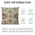 thumbnail image 5 of Qinduosi Boho Pillow Covers Set of ,Orange Pattern Throw Pillow Covers Outdoor Decorative Linen Pillow Covers for Couch Bed Sofa Cushion Boho Pillowcases, 5 of 5