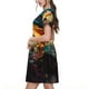 thumbnail image 2 of Easygdp Underwater Treasure Chest para Vestido Transpirable de Mujer, Vestido Suelto de Manga Corta con Pliegues y Bolsillos para el Verano, 2 of 6