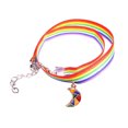 thumbnail image 2 of Jusqu'à 65 % de Rabais sur les Colliers SMihono pour Femmes, Chaîne de Clavicule Courte Colorée, Collier Arc-en-Ciel, 2 of 5