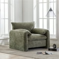 thumbnail image 6 of Derzers Modern Style Chenille Oversized Armchair Accent 386’’ W Single Sofa, Green, 6 of 7
