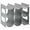 Gray, variant on mDesign Plastic Water Bottle/Wine Rack Organizer, 3 Tiers, 9 Bottles - Lt Gray