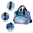 thumbnail image 5 of Lunch Bag Portable Crossbody Meal Bag Cooler Bag Insulated Lunch Bag Food Bag Handheld & Crossbody Design Color Sky Picture, 5 of 6