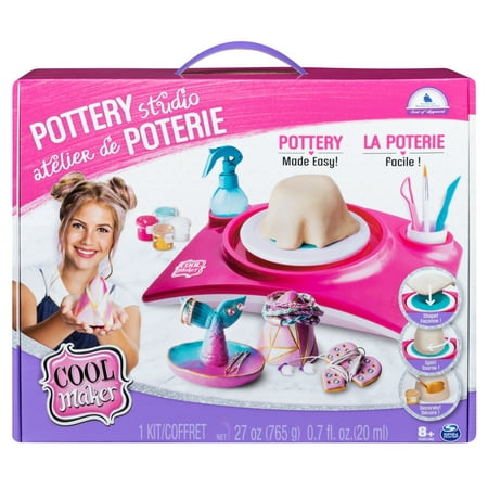 Cool Maker - Pottery Studio, Clay Pottery Wheel Craft Kit for Kids Age 6 and Up (Edition May (Best Kiln For Pottery)