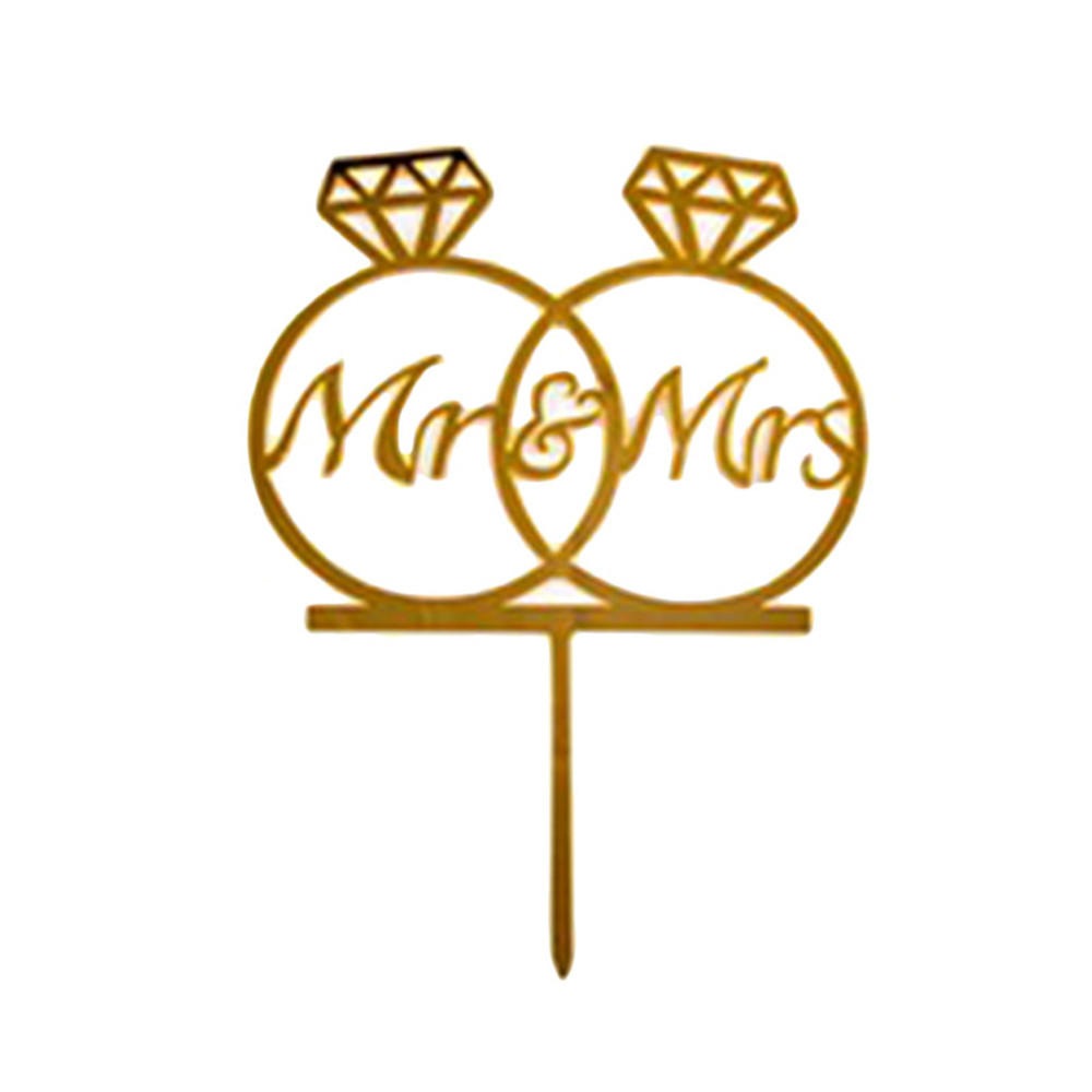 SEARCHI Love Wedding Proposal Cake Topper, Acrylic Wedding Proposal