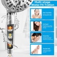 thumbnail image 2 of Shower Head with Handheld Spray Combo,High Pressure Dual Double Rain Shower Head with Handheld 10-Mode 78" Hose Chrome, 2 of 14