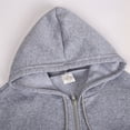 thumbnail image 2 of LSYTQRW Men's 2-Pack Full-Zip Hoodies - Soft Fleece Hooded Sweatshirts for Casual, Lounge, Daily Wear Grey 3XL, 2 of 4