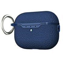 Dteck for AirPods 4th Gen Case Cover with Keychain, Full Protective Case for Men and Women, Compatible with Apple Latest AirPods 4 Case 2024,Blue-Lichee Pattern