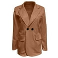 thumbnail image 4 of Njoeus Womens Casual Blazers Long Sleeve Open Front Cardigan Blazer Lapel Collar Work Office Jacket Blazer for Ladies, 4 of 5