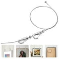 thumbnail image 2 of 1 Set of Wire Rope Hanger Aluminium Alloy Picture Frame Hanging Wire Photo Frame Hanging Hook, 2 of 9