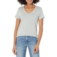 thumbnail image 2 of Camiseta GAP para mujer Favorite con cuello en V, gris jaspeado, XL, 2 of 4
