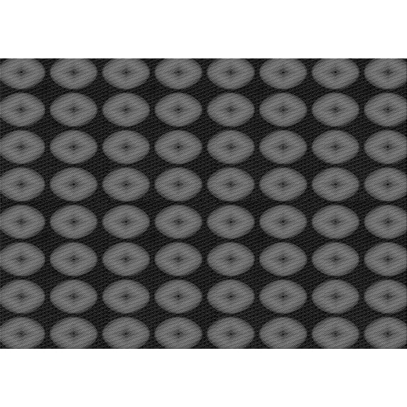 Ahgly Company Indoor Rectangle Patterned Charcoal Black Area Rugs, 2' x 5'