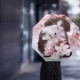 thumbnail image 4 of Pet Cat Creative Umbrella Rain Automatic Three Folding Windproof Parasol ShopWise Round, 4 of 19
