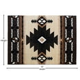 thumbnail image 5 of Emma + Oliver Fe 8x10 Berber Olefin Accent Rug with Complementary Southwestern Pattern in Beige, Black and Brown and Jute Backing, 5 of 7