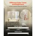 thumbnail image 2 of VEVOR LED Bathroom Mirror 3 Colors Anti-fog Wall Mounted Vanity Mirror 32 x 48 in, 2 of 9