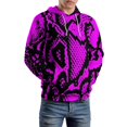 thumbnail image 5 of Snakeskin Black And Pink 3D Print Hoodie Men Women Autumn Thin Pullover Sweatshirt Vintage Streetwear Tops, 5 of 6