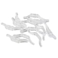 thumbnail image 3 of MYG for Curtain Cord Safety Cleat Hook for Window Blinds and Shades, Child and Pet Protection Drawstring Positioning Device, Clear Plastic Wall-Mounted Roller Blind Holder (12 Pack), 3 of 10