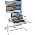 thumbnail image 1 of Standing Desk Wide Height Adjustable Quick Sit Stand Computer Desk Converter for Home Office Workstation ( Frame + Desktop), 1 of 7
