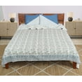 thumbnail image 4 of Dhaka International Yellow Queen Quilt Set, 100% Cotton Reversible Bedspread with Matching Pillow Shams, Lightweight All-Season Bedding Coverlet, 4 of 4