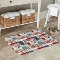 thumbnail image 7 of Fuzoiu Patchwork In Country Style Print Door Mat Outdoor Indoor Welcome Mats, Front Doormat,Flannel Non Slip Durable Entrance Rugs for Front Door, Inside Outside Entry, Porch, Resist Dirt,16x24in, 7 of 7
