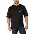 thumbnail image 3 of Milwaukee 601B-L Heavy Duty Short Sleeve Pocket Tee Shirt - Black, Large, 3 of 6
