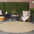 thumbnail image 4 of Nourison Tulum 8' x Round Taupe Ivory Outdoor Rug, 4 of 10