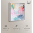 thumbnail image 2 of Pale Rainbows Canvas Pastel Abstracts by Art Remedy, White Frame, 16" x 20", 2 of 7
