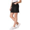 thumbnail image 4 of INSPIRE CHIC Denim Skirt for Women's Casual High Waisted Jean Skirt with Pockets XL Black, 4 of 6