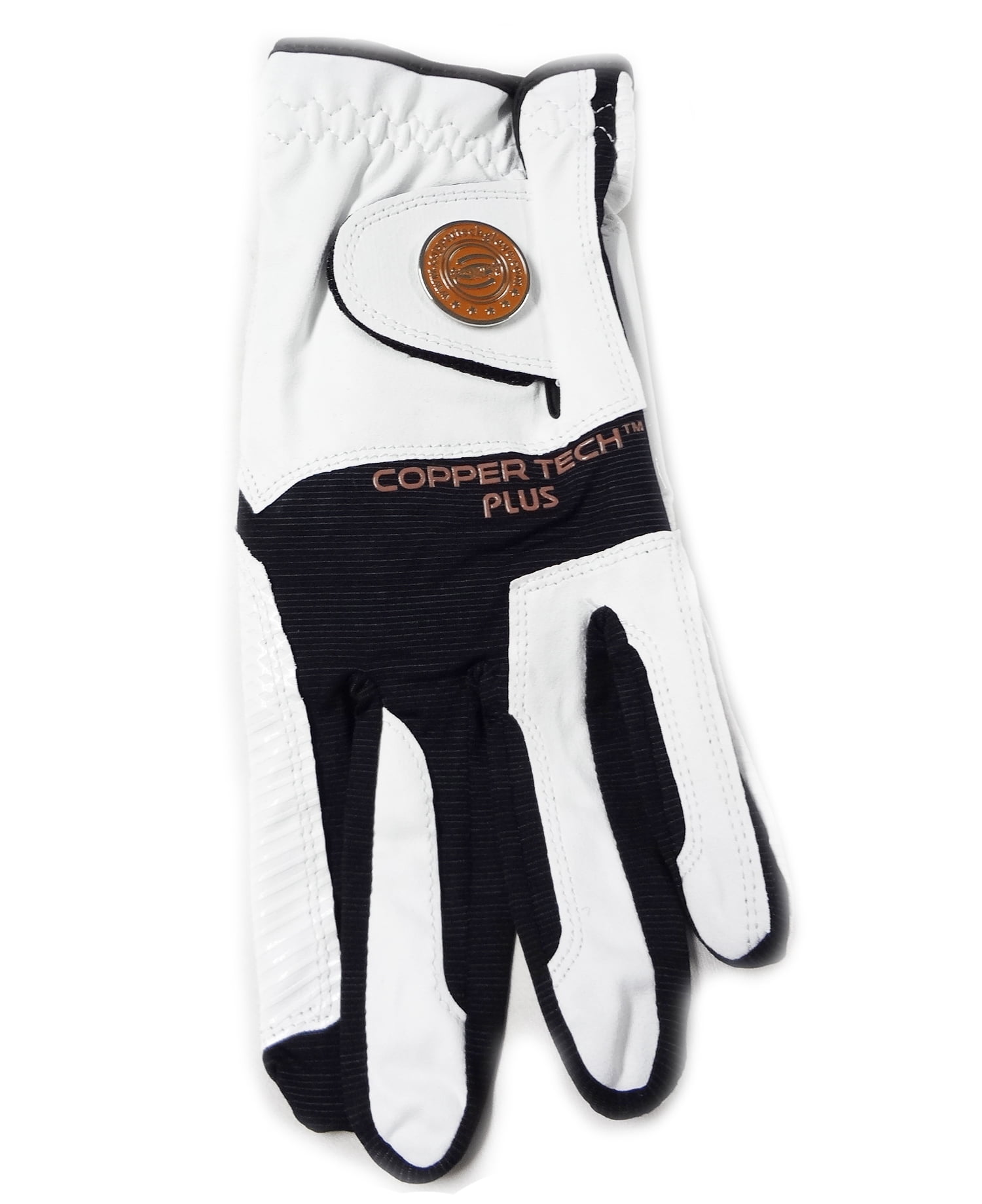 Copper Tech- Copper Infused Golf Glove, Men's Left Hand XL White/Black