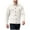 White, variant on jobturf Mens Jacket Jacquard Button Down Collared Long Sleeve Coats Fall Winter Casual Work Business Outerwear with Flip Pockets