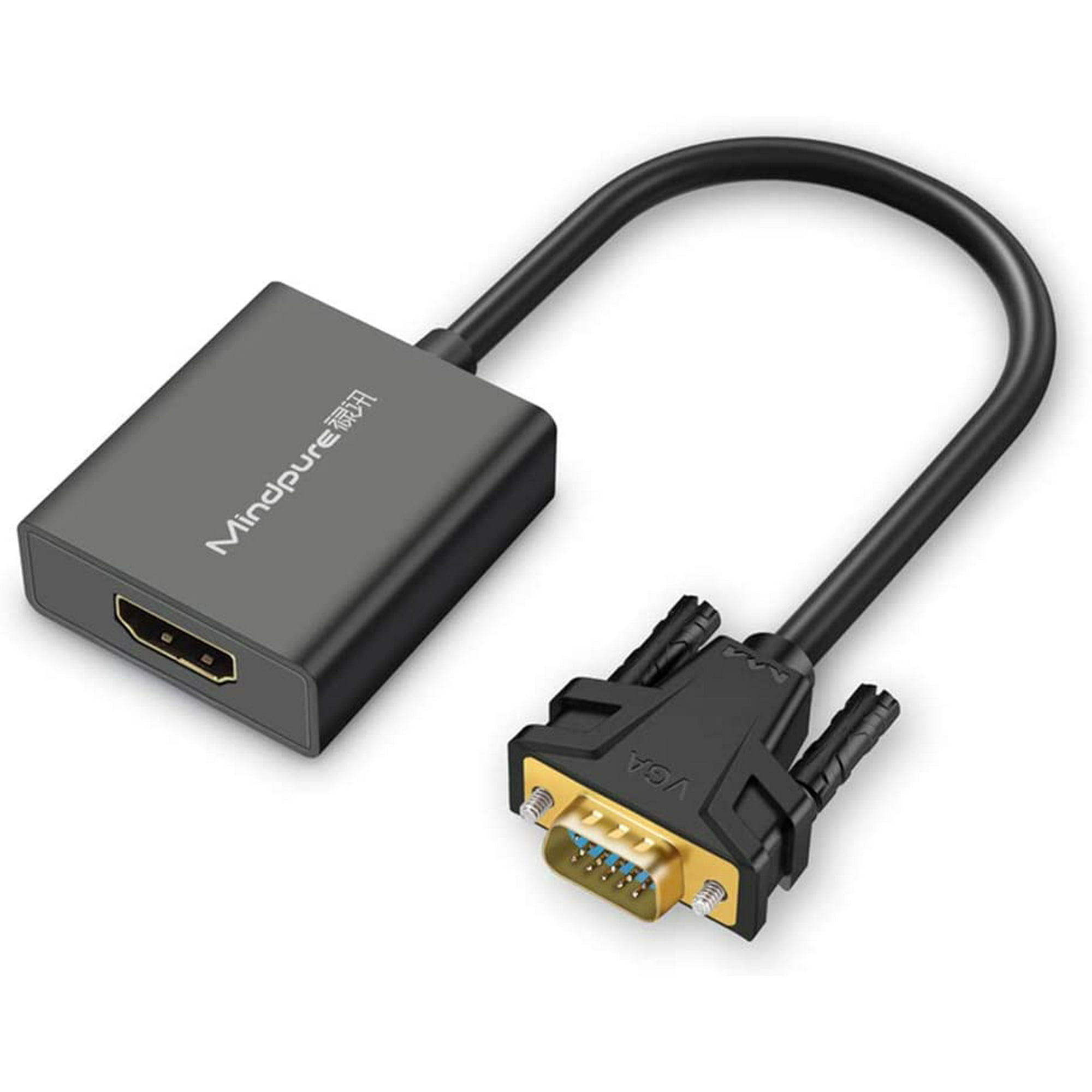 Mindpure VGA to HDMI Adapter, 1080P VGA Male to HDMI Female Converter for TV Stick, Raspberry Laptop, PC, Tablet, Walmart Canada