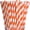 Orange, variant on GIXUSIL 100 Pieces Disposable Paper Straws Red Striped Paper Straws Bulk for Drinking Crafts Birthday Wedding Party Decorations Supplies Cocktail Coffee Drinking Water Straws (Red)
