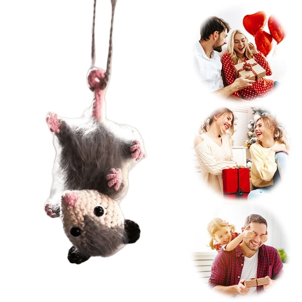 Possum Car Charm Lindo Animal Coche Duradero Útil para Los Amantes La Zarigüeya