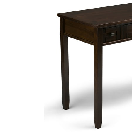Simpli Home - Warm Shaker SOLID WOOD Transitional 48 inch Wide Writing Office Desk in - Tobacco Brown