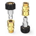 thumbnail image 4 of YAOMOBB 5000 PSI Pressure Washer Quick Connect Heavy duty Quick Disconnect Pressure Washer Adapter Replace Threaded Connection Male Female Fitting 4Pcs/8Pcs, 4 of 6