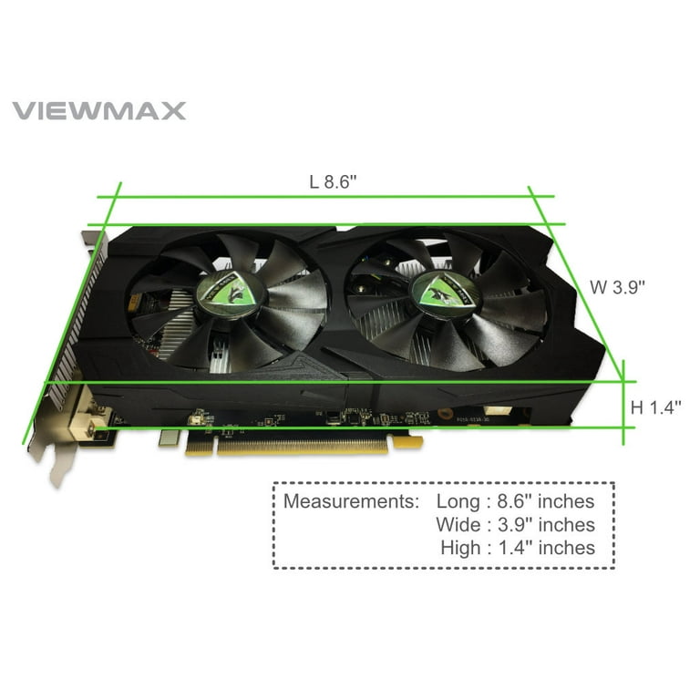 ViewMax ENIGMAX Radeon RX 560 4GB GDDR5 128 Bit DirectX 12 PCI Express 3.0 DVI D Dual Link HDMI DisplayPort PRO Gaming Edition