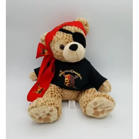 Disney Mickey Bear Parks Pirates Of The Caribbean Hidden Mickey Bear Pre Duffy Waffle Plush