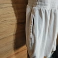 thumbnail image 3 of Bar III Womens Tie Neck Terry Cloth Romper Naturally Nude M, 3 of 7