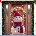 thumbnail image 5 of ToyKingdee Christmas Front Door Cover Elastic, Christmas Door Cover Cloth with Elastic for Holidays Home Party Decor, 5 of 6